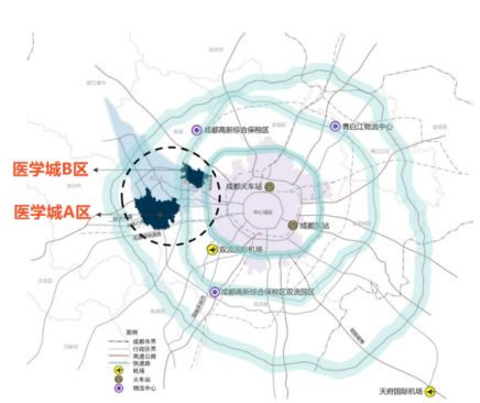 成都醫學城區位 成都醫學城授權發佈