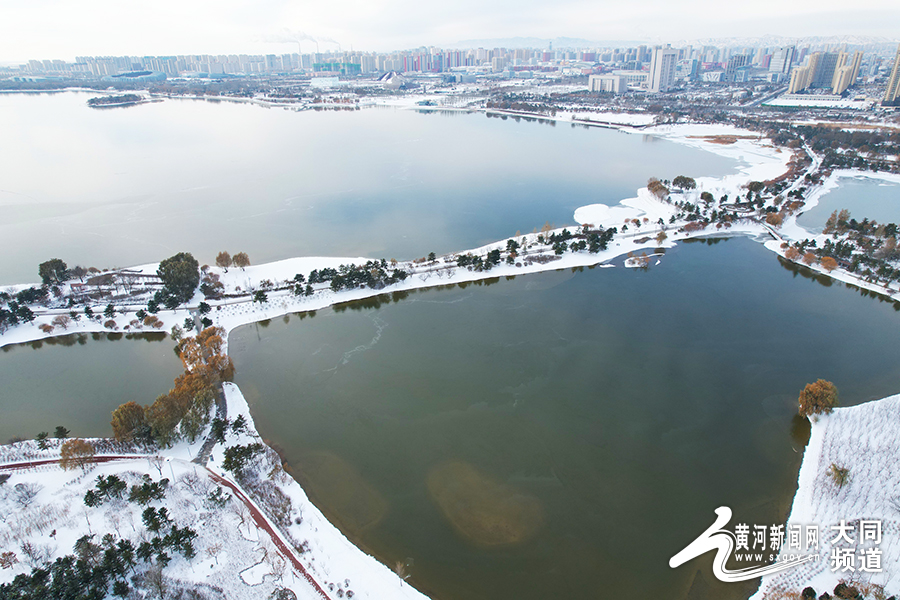 有一种美叫冬日的文瀛湖 湖面结冰宛如明镜_fororder_7