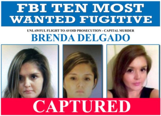 FBI十大通缉犯名单唯一女逃犯落网 曾买凶杀情敌