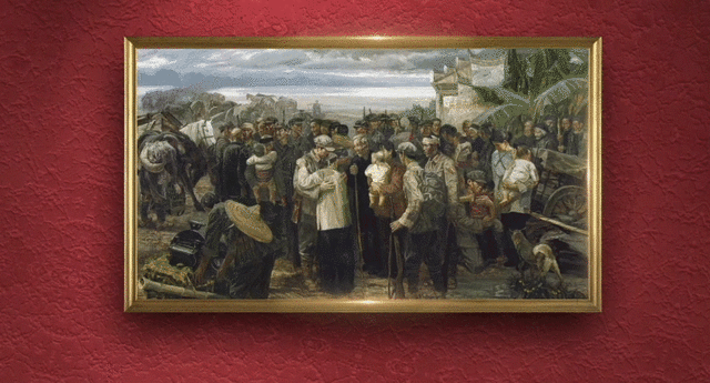 血战松骨峰狭路相逢勇者胜美术经典中的党史邀您走近油画激战松骨峰