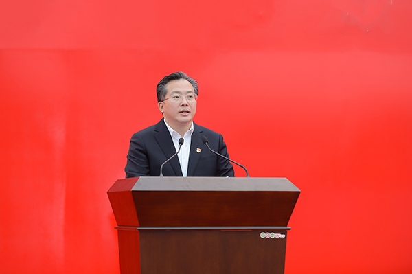 自贡市委书记范波讲话 摄影 廖志全