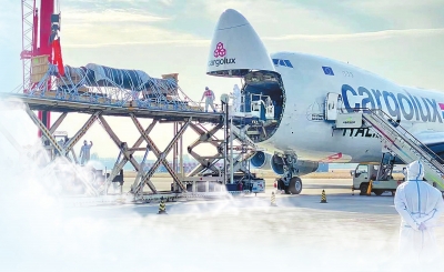 空中絲路架起“保供線” 43噸巨無霸從米蘭“飛”抵鄭州