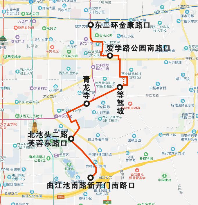 西安新开158路公交连接曲江和东二环 同时调整公交528路