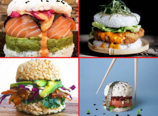 跨界美食“壽司漢堡”來了：東西合璧 顏值擔當(圖)