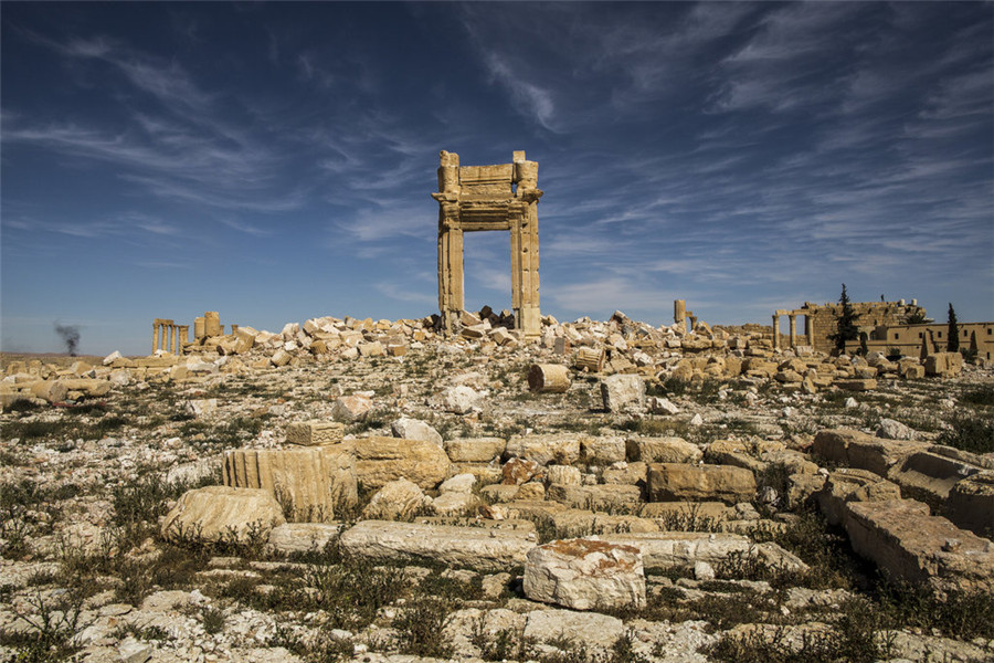 被“伊斯蘭國”洗劫摧毀的敘利亞文化遺跡