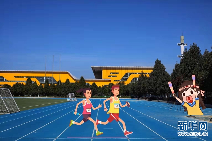 创意手绘＋校园美景 云南这所高校的“冬运会”有点萌！