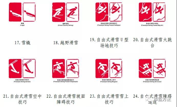 北京2022年冬奥会体育图标