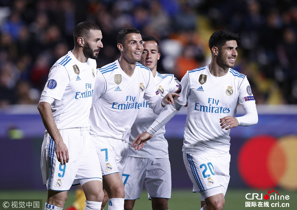 欧冠-皇马6-0出线 c罗本泽马梅开二度