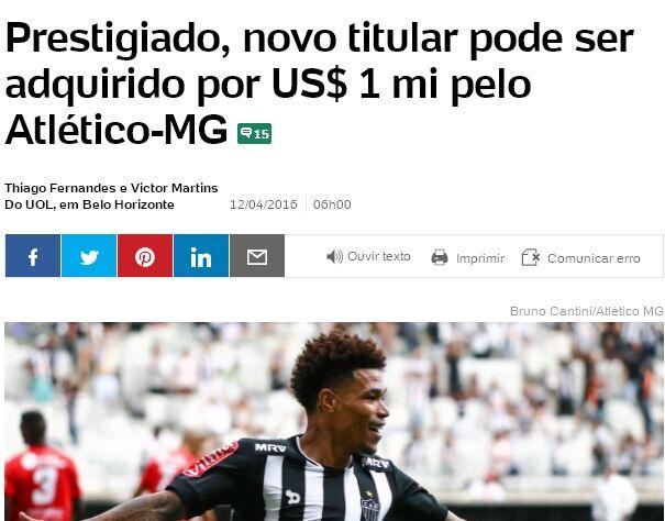 曝乌索无意返鲁能 愿留米内罗转会费100万美元 曝乌索无意返鲁能 愿留米内罗转会费100万美元