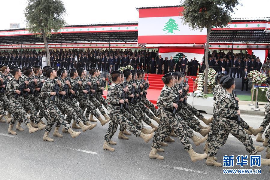 黎巴嫩举行阅兵庆祝独立日