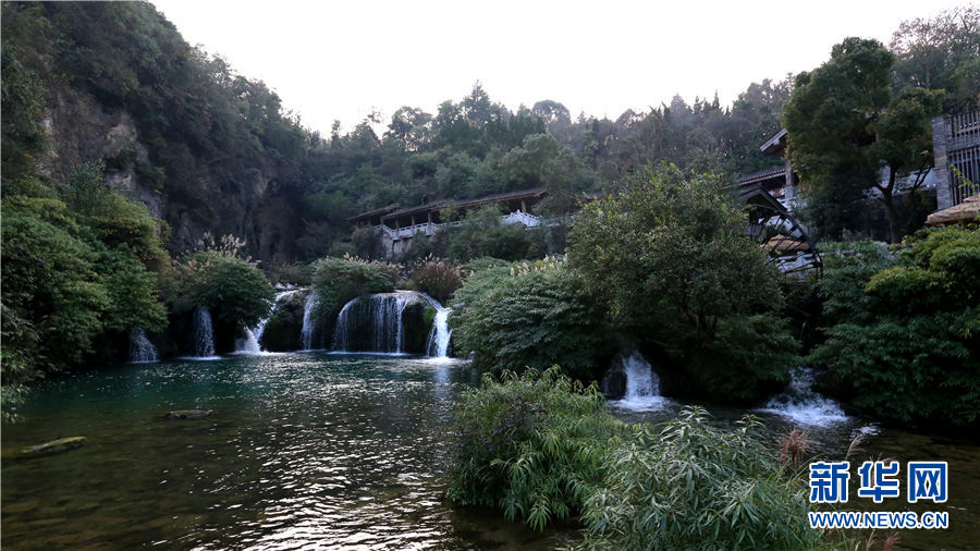 （中首）“黔中一绝”天河潭 秀美冬景引客来