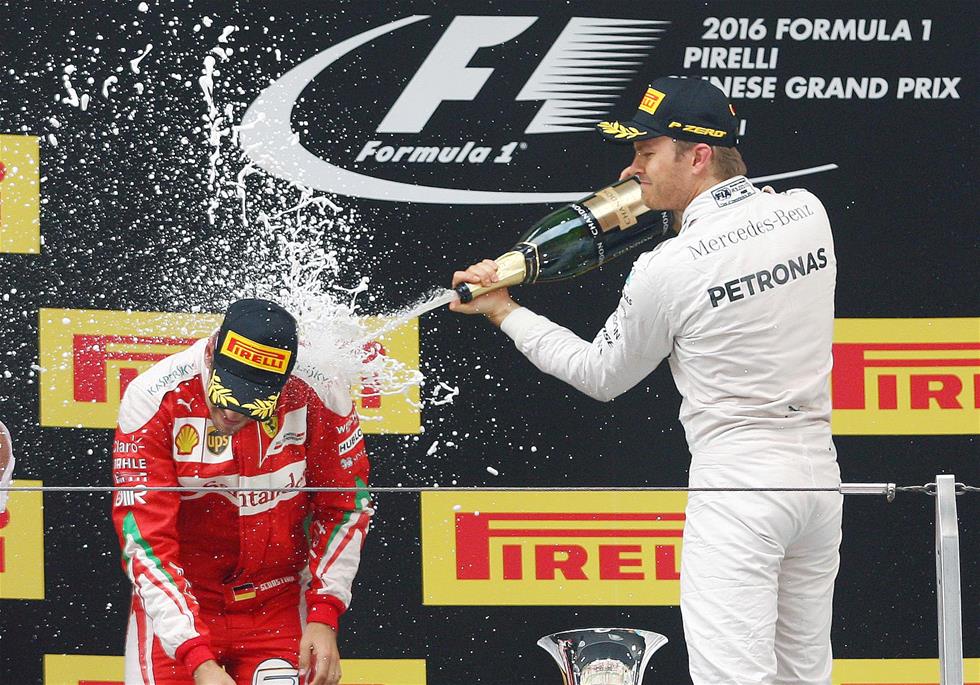 f1中国站:罗斯博格夺得冠军