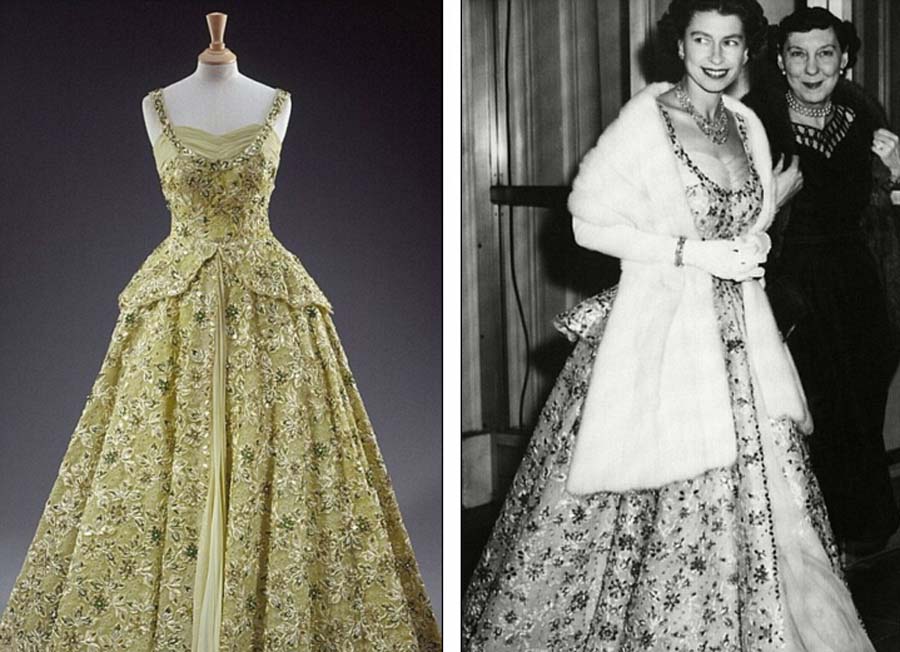 君王时尚:英国王室展览展现女王衣橱90年风格变迁(组图)