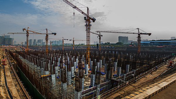 7号线工程荣获中国建设工程鲁班奖 成都地铁首次问鼎行业最高荣誉_fororder_建设中的崔家店停车场-供图--成都轨道集团