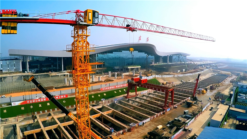 宜昌三峡机场新航站楼将于2022年3月启用_fororder_三峡国际空港建设1摄影袁立均