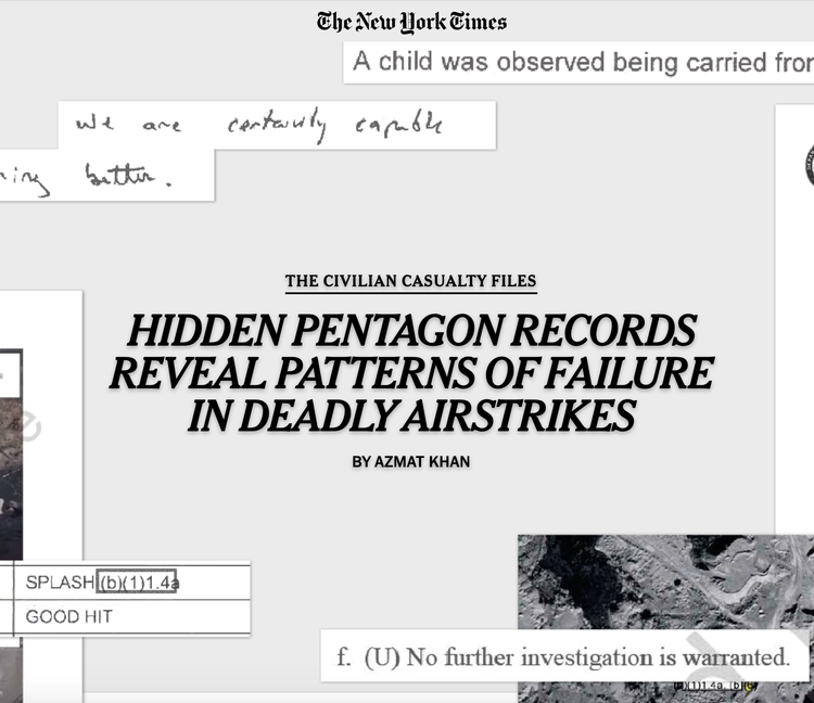 《纽约时报》万字长文披露：死于美军空袭的平民人数被严重低估