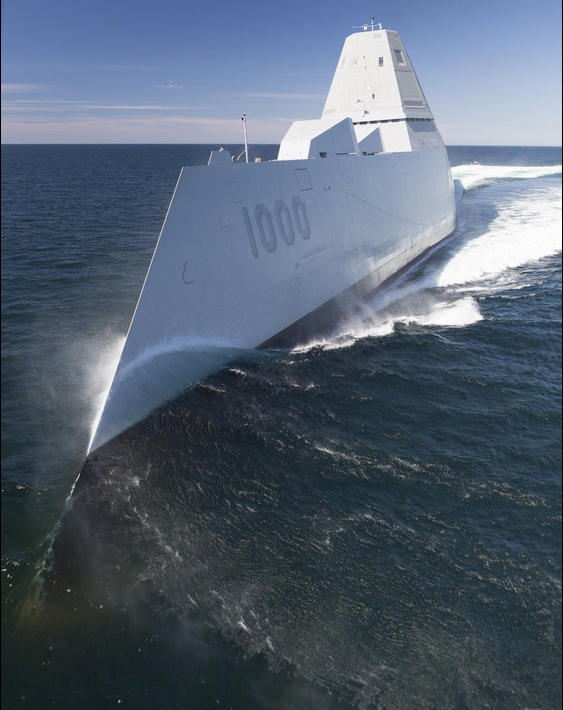 美军DDG1000战舰表面工艺细腻