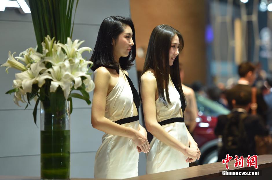 北京車展開幕首日 靚麗禮儀吸引眼球