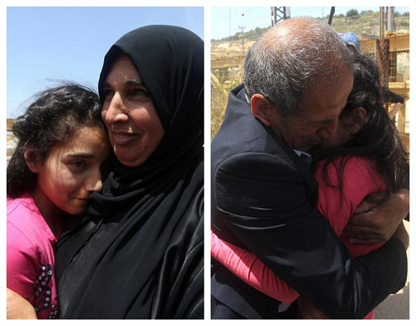 以色列釋放最年輕巴勒斯坦女囚犯 年僅12歲