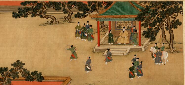 《明宣宗行乐图》中的射礼文化