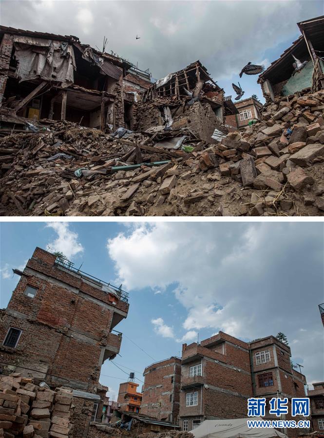 尼泊尔强震一周年对比：重建工作任重道远