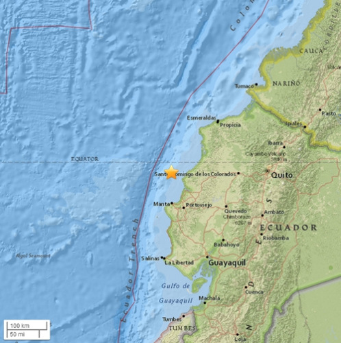 厄瓜多尔又发生里氏5.3级地震 25万人面临饥饿