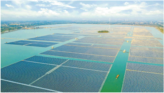 世界单体最大水上漂浮式光伏电站全容量并网