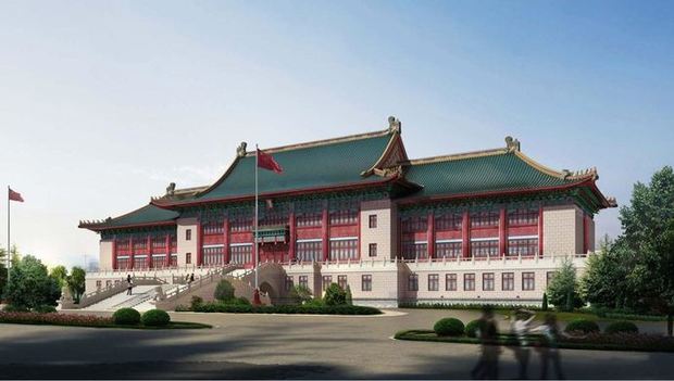 仿古宫殿设计的绿瓦大楼今年将与上海市民见面