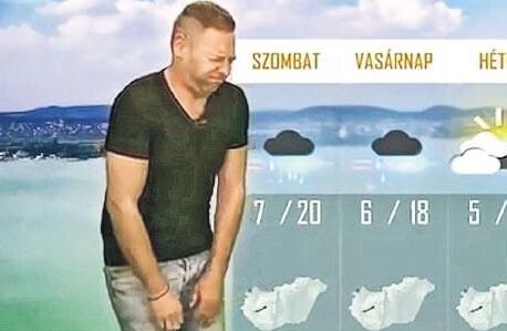 匈牙利天气预报员用放屁声模拟强风!!被解雇(图)