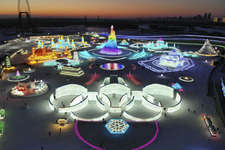 “冰城”哈尔滨冬奥氛围拉满