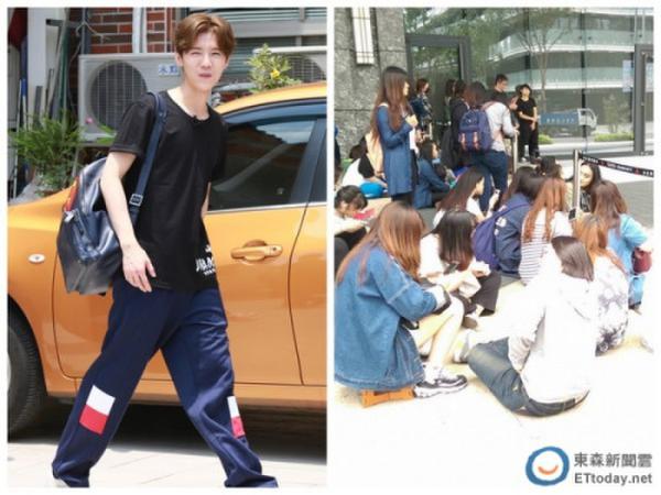 鹿晗4日离台 粉丝苦等6小时送机:希望他开心一点