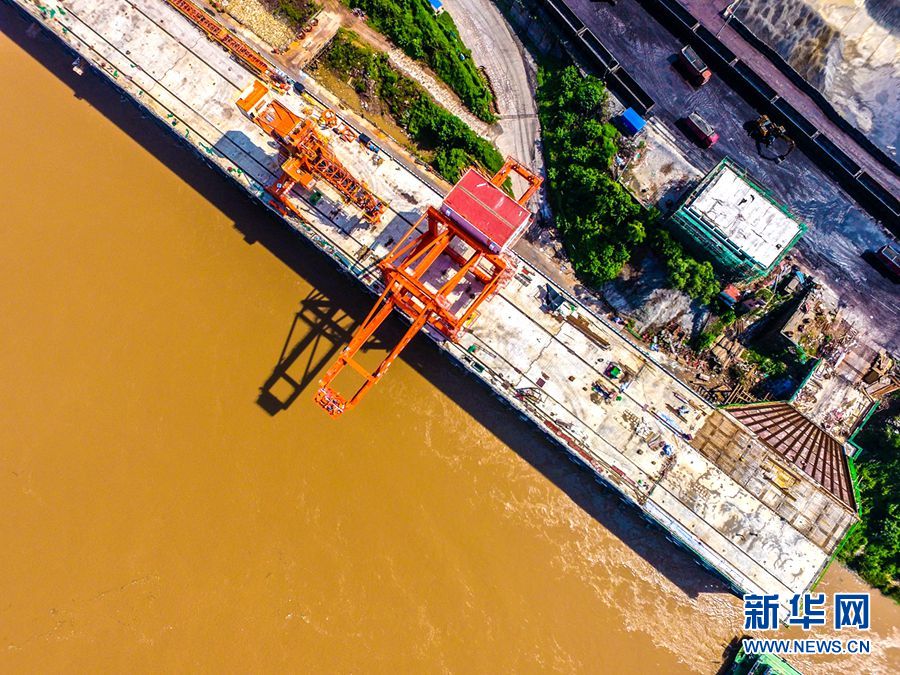 【焦點圖】重慶珞璜港 打造千萬噸級長江樞紐港