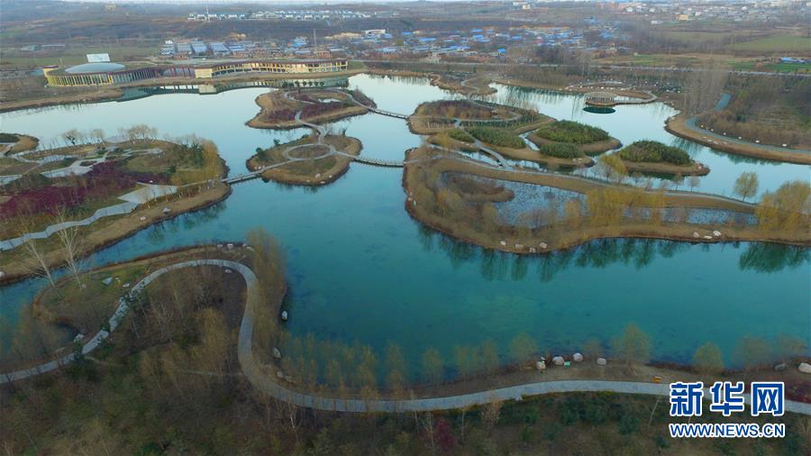 河南鹤壁：冬日淇河湿地美