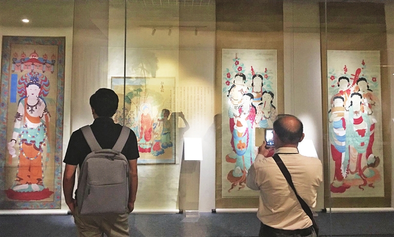 【区县联动】【渝中】张大千抗战时期画作亮相三峡博物馆