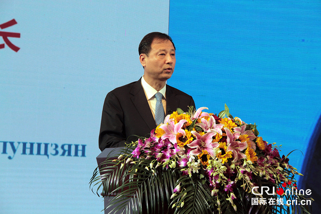 黑龙江省副省长孙尧致辞 拍摄:金钟俄联邦驻上海总领事致辞 拍摄:金钟