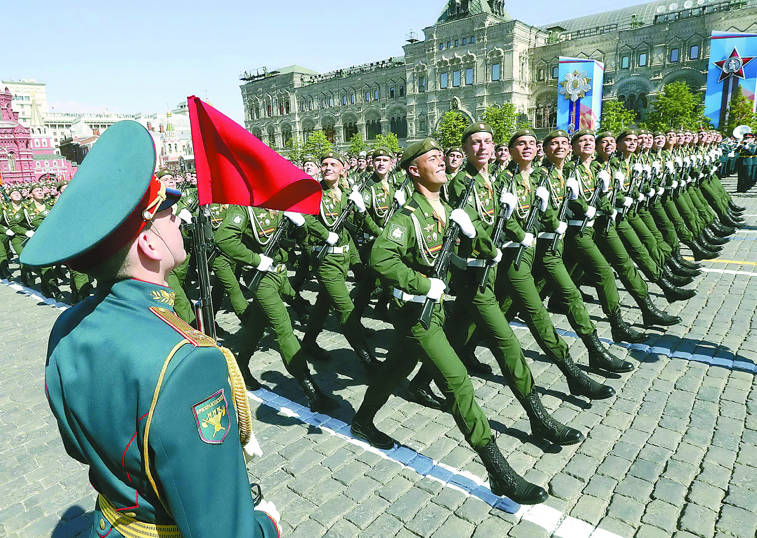 俄5·9阅兵彰显在叙作战荣耀 红场展示精锐装备