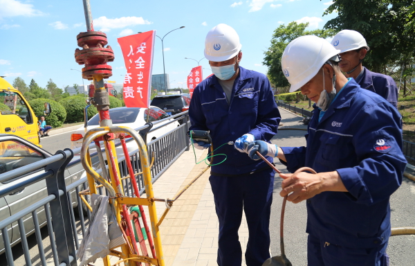 長春燃氣舉行中壓燃氣管線第三方施工破壞綜合應急演練