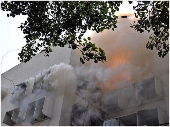 《印度时报》大楼失火无人伤亡 多家印媒表关注(图)