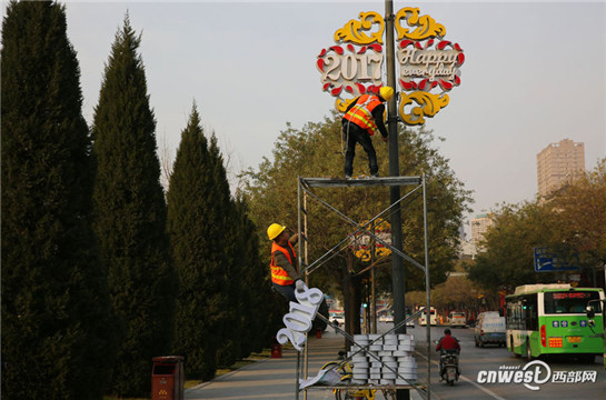 2018替換2017 曲江節儉更新新年祝福燈箱