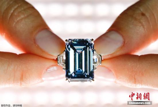 全球最大炫彩蓝钻将拍卖 或拍出近3亿元天价(图)