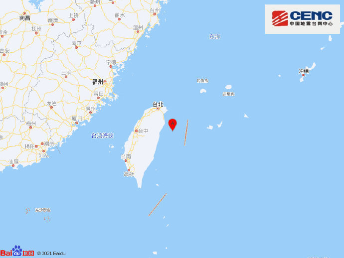 中国台湾地区发生49级左右地震