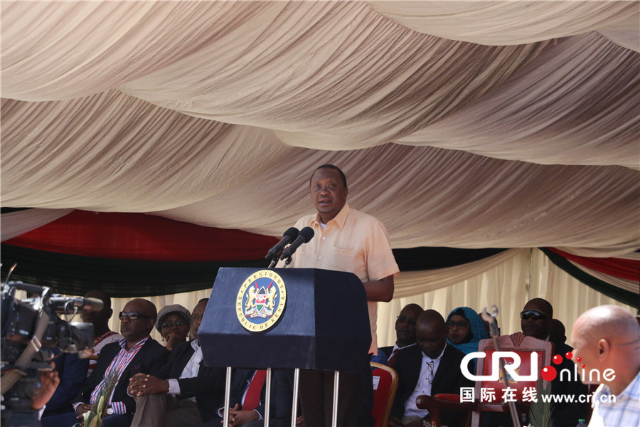 图片默认标题_fororder_5，肯雅塔总统对中国给予肯尼亚的坚定支持表示感谢。（杨雨婷 摄）_副本_副本