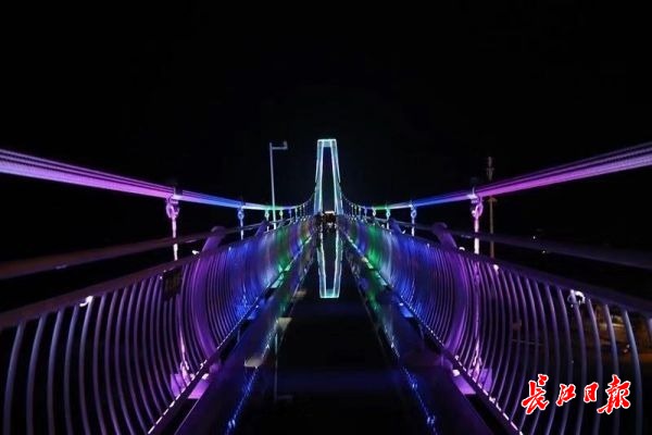 随州新添西游记主题夜光玻璃桥
