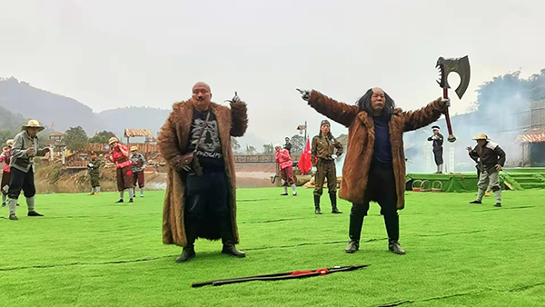 宜宾长宁：大型实景剧《川南剿匪记》首演仪式在七洞沟景区举行_fororder_演出现场-摄影-高学兵4