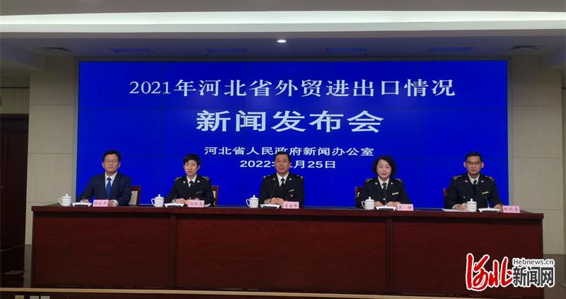 2021年河北省外贸进出口同比增长21.5%