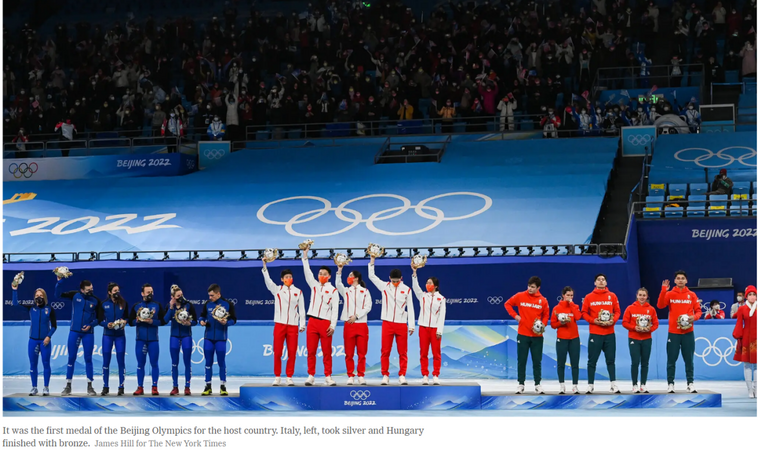 中國冬奧首金TikTok點讚2000萬 短道速滑拼搏精神感動外國網友