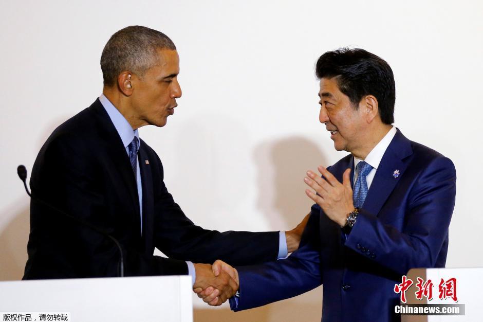 安倍与奥巴马举行会晤 对冲绳弃尸案表愤怒