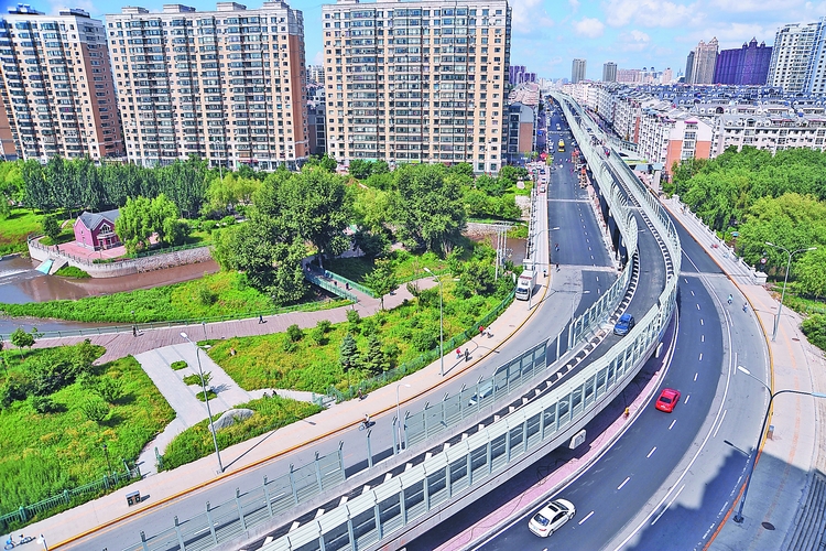 黑龙江省百大项目 安阳路支线桥全线通车