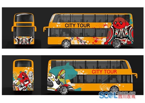 成都將開行雙層觀光巴士 你來投票選外觀和線路
