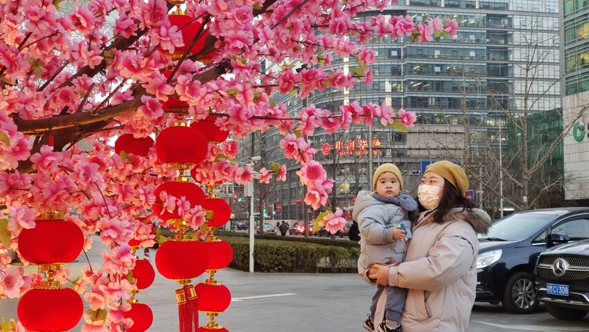 北京西城区“春节+冬奥”景观上线